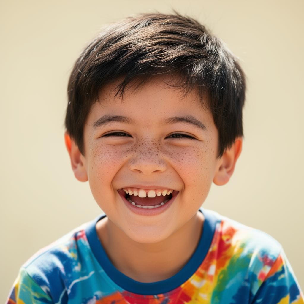 Laughing young boy